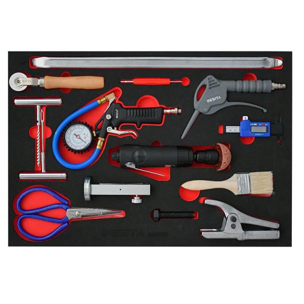 Besita 6685S 66pcs Tool Set Trolley 4 Drawers Convenient For Tire Maintenance