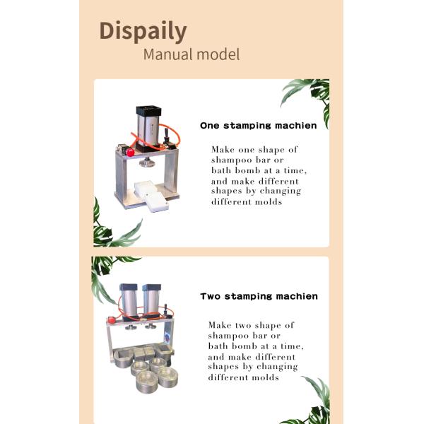 Professional Pneumatic Handmade Bath Bomb Making Machine with 20-60MM Roller Diameter