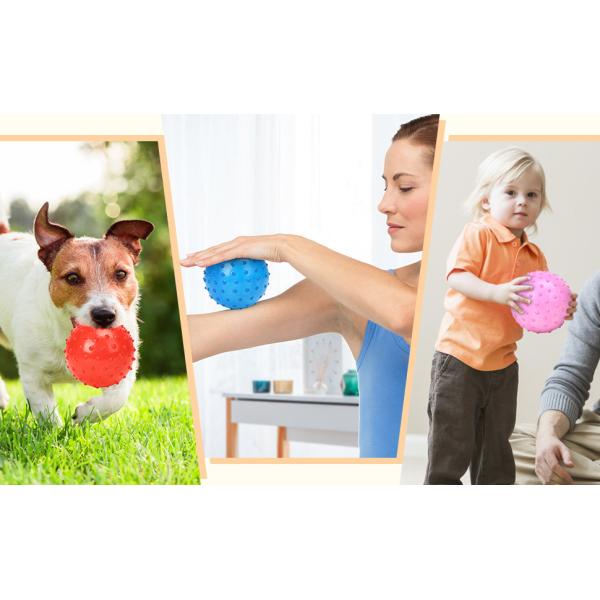 Large Bouncy Balls Bulk Inflatable Sensory Balls Soft Massage Stress Plastic Balls for School Party Play