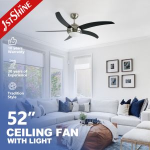 China Modern Ceiling Fan Light With 5 Mdf Blades Dc Motor Quiet Energy Saving wholesale