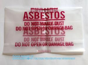 China Asbestos Bag For Protection Burial Asbestos Disposal Bags Asbestos Disposal Bags Industry Standard, Clear wholesale