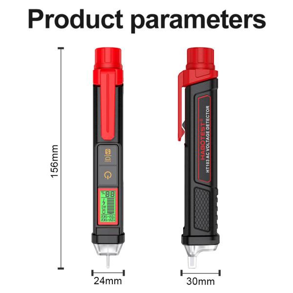 HT103 Voltage Tester 12-1000V Non-Contact Waterptoof Digital AC Voltage Detector Electrical Tester With LCD Display