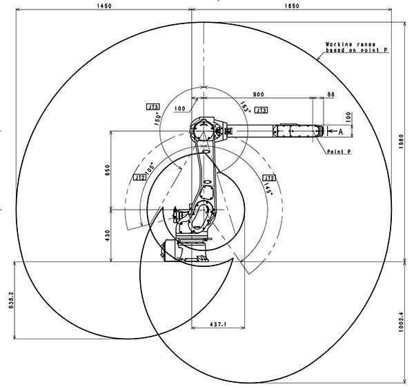 Industrial Arc Welding Kawasaki Robot 6 Axis Automatic Handling Robot Arm Kawasaki RA006L