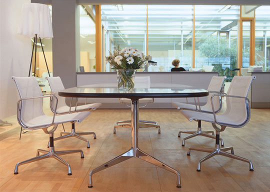 Sturdy Cast Aluminium Table Base , Boardroom Table Legs Easy Assemble