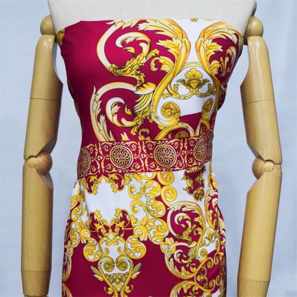 Island Style Polyester Printing Fabric 1.5m Width Custom Pattern