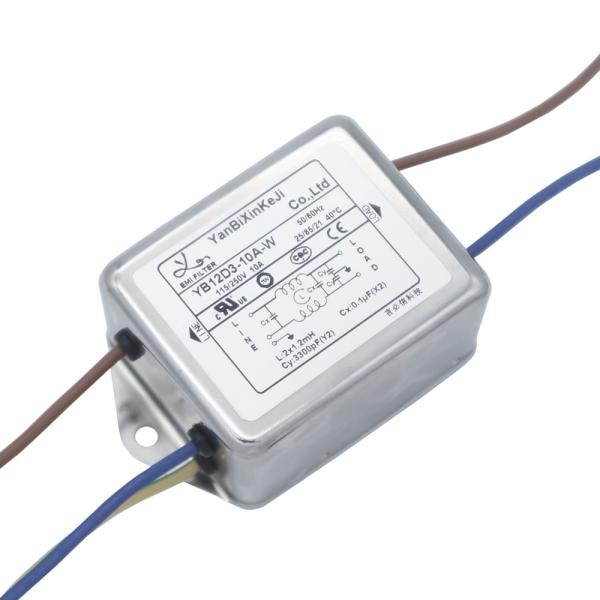YB12D2 General Purpose AC EMI Filter Single Phase EMC Filter For Power Supply