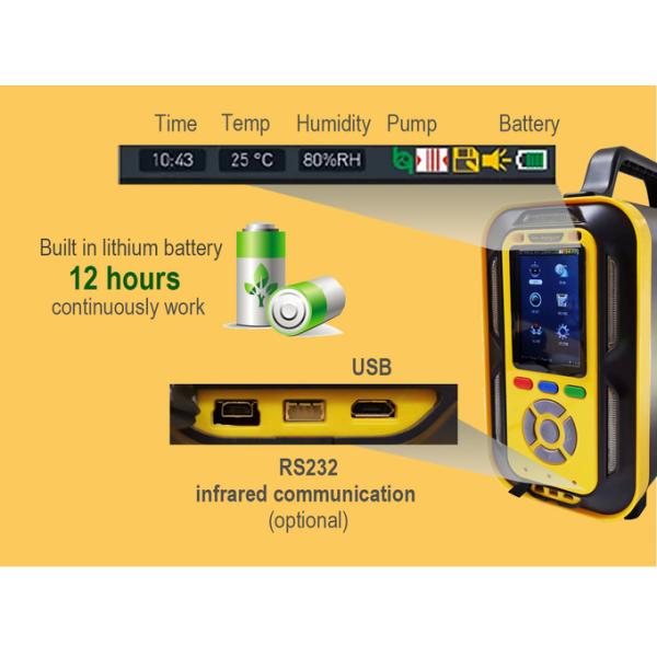 PTM600 O2/CO/CO2/H2S/CH4/H2 Industrial Flue Gas Analyzer With Infrared Sensors Imported