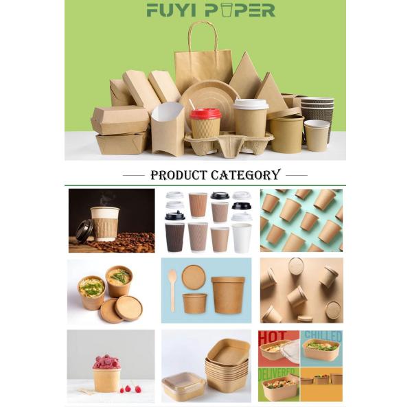 Single Wall Coffee Paper Cup Sleeve Heat Resistant 12oz 16oz 20oz for Hot Drink