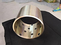 China Embedded Copper Graphite Sleeve Bearings High Static Dust Resistance wholesale