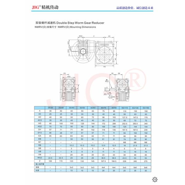 NMRV Turb Worm Reducer 15kW High quality aluminum alloy housing