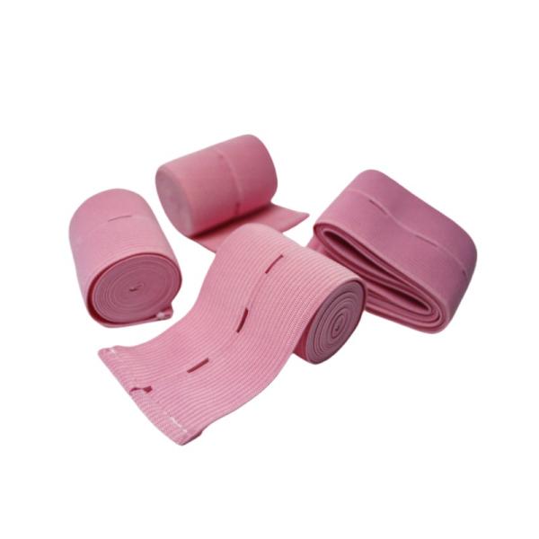 Fetal Heart Monitoring Buttonhole Elastic Polyester Knitted Adjustable Waistband for Kids