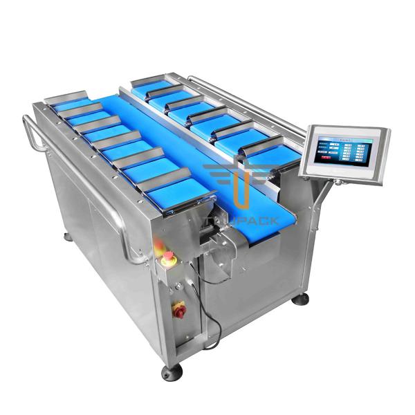 12 Head Belt Frozen Fishes Multihead Weigher SUS Water Proof 40WPM