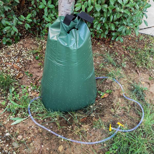 75L Capacity Tree Watering Bag with Automatic Drip Irrigation Control and Watering