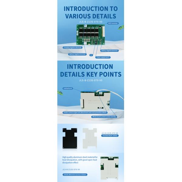 3.2v Lifepo4 Lithium Battery Bms 20A 30A 40A 50A 60A 8s 24v For E-Scooter & E-Bike