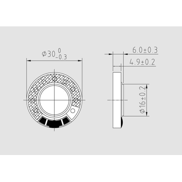 Graphene Film Headphone Transducer 16 Ohm 30 Mm Headset Speaker Driver