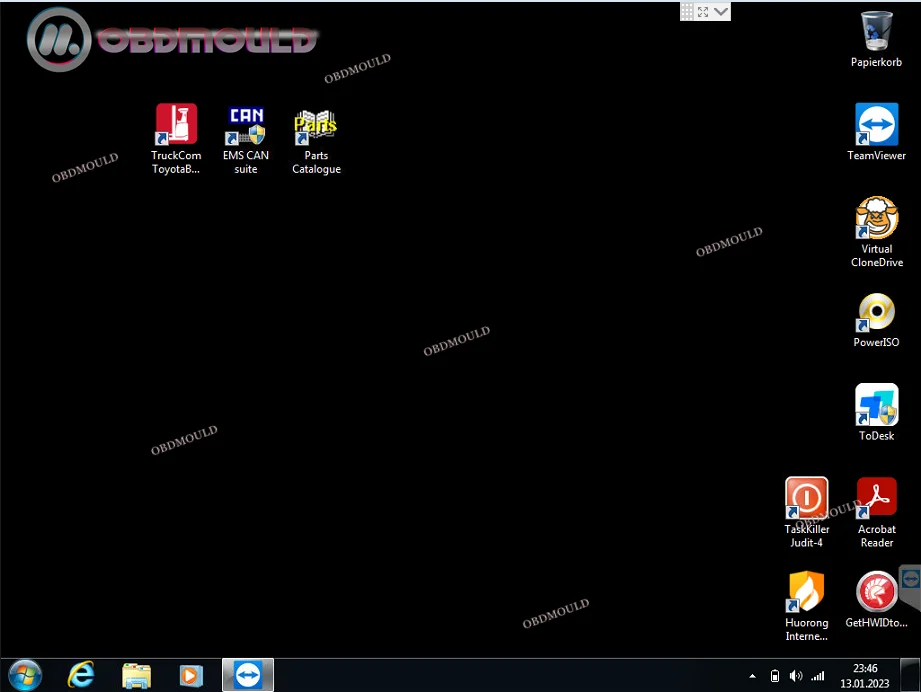 TruckCom Toyota BT For Toyota BT EMS CAN Suite Service Communication Interface ARM7 Forklift Truck Diagnostic Tool