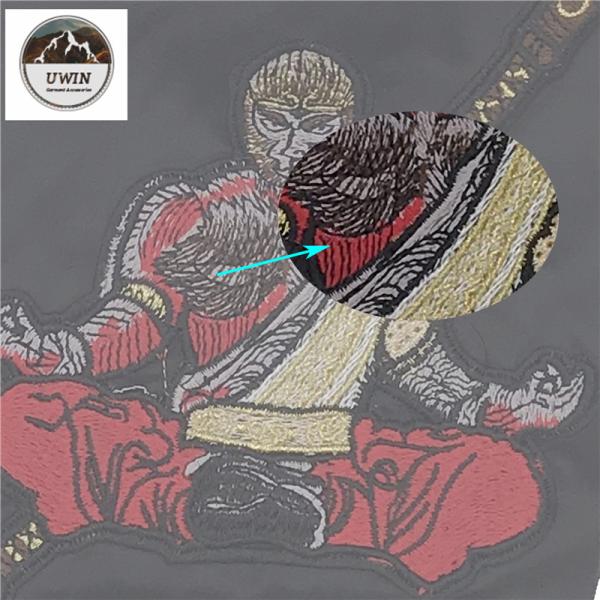 Round 3D Beaded Applique Patches Customized Logo Any Color Available