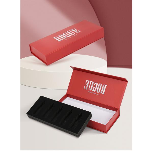 100ml Book Shape Cosmetic Paper Box Luxury Magnetic Cosmetic Gift Box Packaging