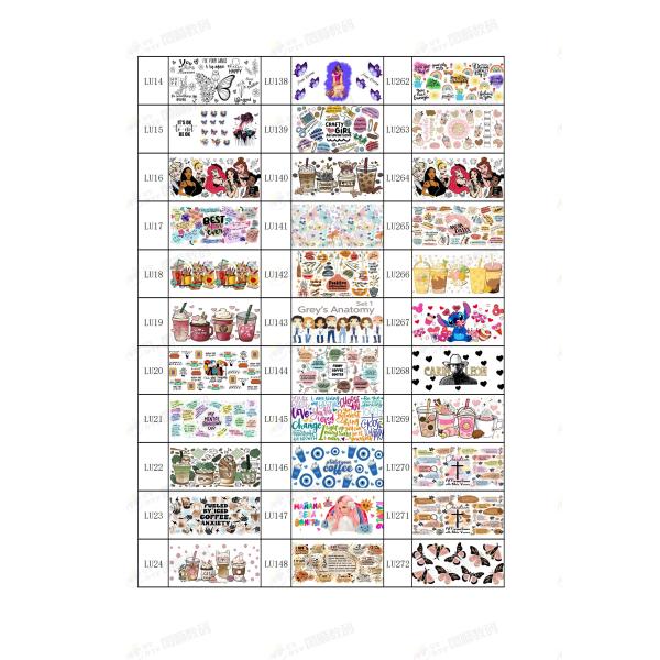 Heat Insulation Weatherproof DTF On Cups Sticker DTF UV