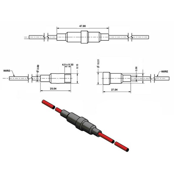 10A 250V Nylon PA66 5x20 In-line Fuse Holders 5.2x20mm Tube Fuse Block Screw Type