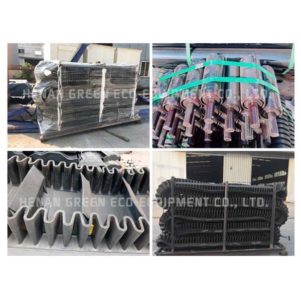 Steep Angle Sidewall Industrial Belt Conveyor For Coal Construction Materials