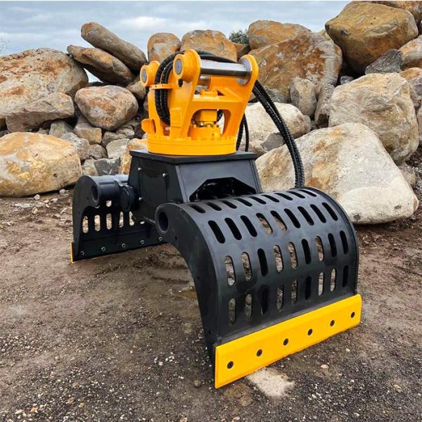 Hot Sale 6-10 Ton Excavator Sorting Grab Metal Scrap Hydraulic Stone Square Rotating Demolition Grapple