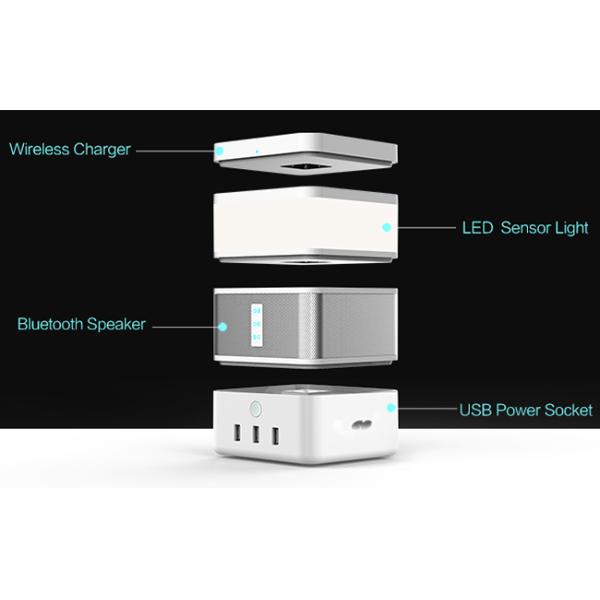 Free Combination LED Light Bluetooth Speaker , 3 USB Ports Portable Bluetooth Speakers