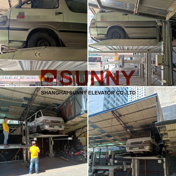 900kg Lifting Capacity Scissor Motorcycle Lift With Single Cylinder Hydraulic Driven