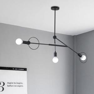 China Red Blue Bedroom Bar Hardware +PC E27 Lampshade Iron Art Painting Dumb Black Pendant Light on sale