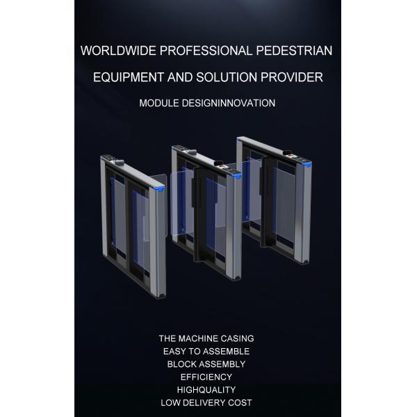 Gym Speed Gate Turnstile Security Access Control Swing Glass Turnstile with 0.5s Unlock Time
