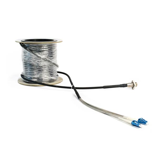 OS2 Aarc Fiber Optic Cable Assemblies Match With ODC-4 Fiber Socket