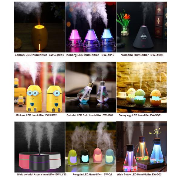 LED Ultrasonic Air Humidifier 360ml Tank 10-20hrs Work Time USB Novelty New Design