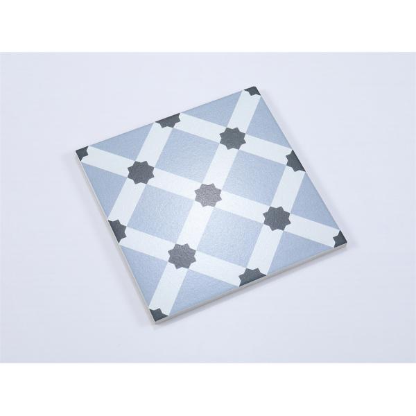 Blue Ceramic Rustic Tile 20x20cm Clay Indoor Floor