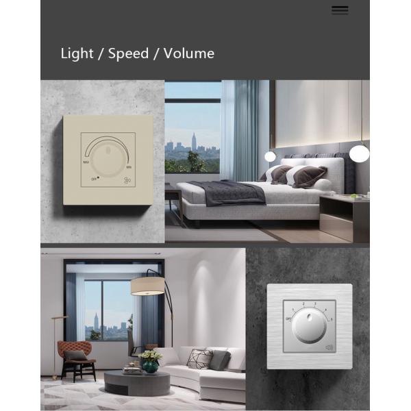 N8V Tempered Glass Dimmer Control Panel High Voltage 220VAC 50/60Hz