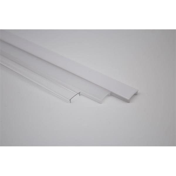 17*07mm LED Aluminum Profile Lighting Diffuser For Flexible High Power LED Bars