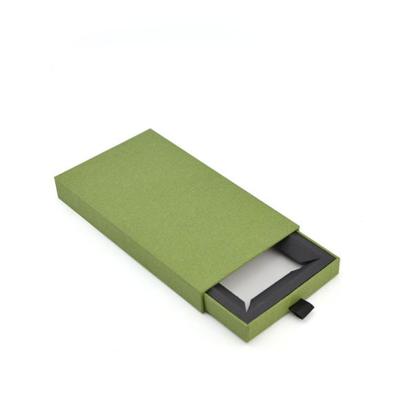 Custom Paperboard Packaging Box with Insert Green Packaging Box Customized Logo