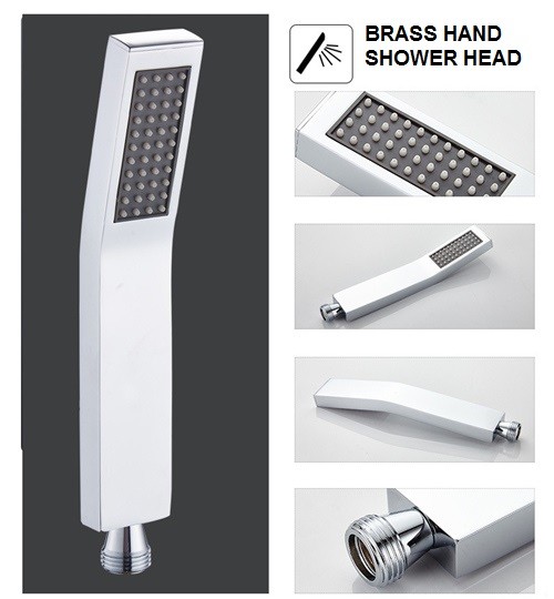 Space Saving Waterfall Shower Faucet , Shower Faucet Set With Hand Shower Spray