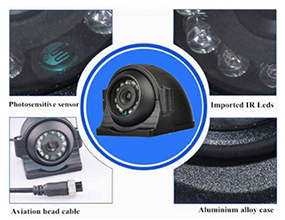 Wireless Reverse Vehicle CCTV Camera System Digital For Bus 15m IR Distance