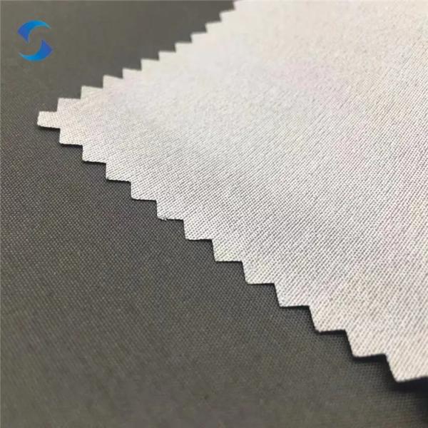 Polyester Taslan Fabric For Bag Water Resistant Taslon Style Jacket Poly Taslon Fabric 185T PU Milky