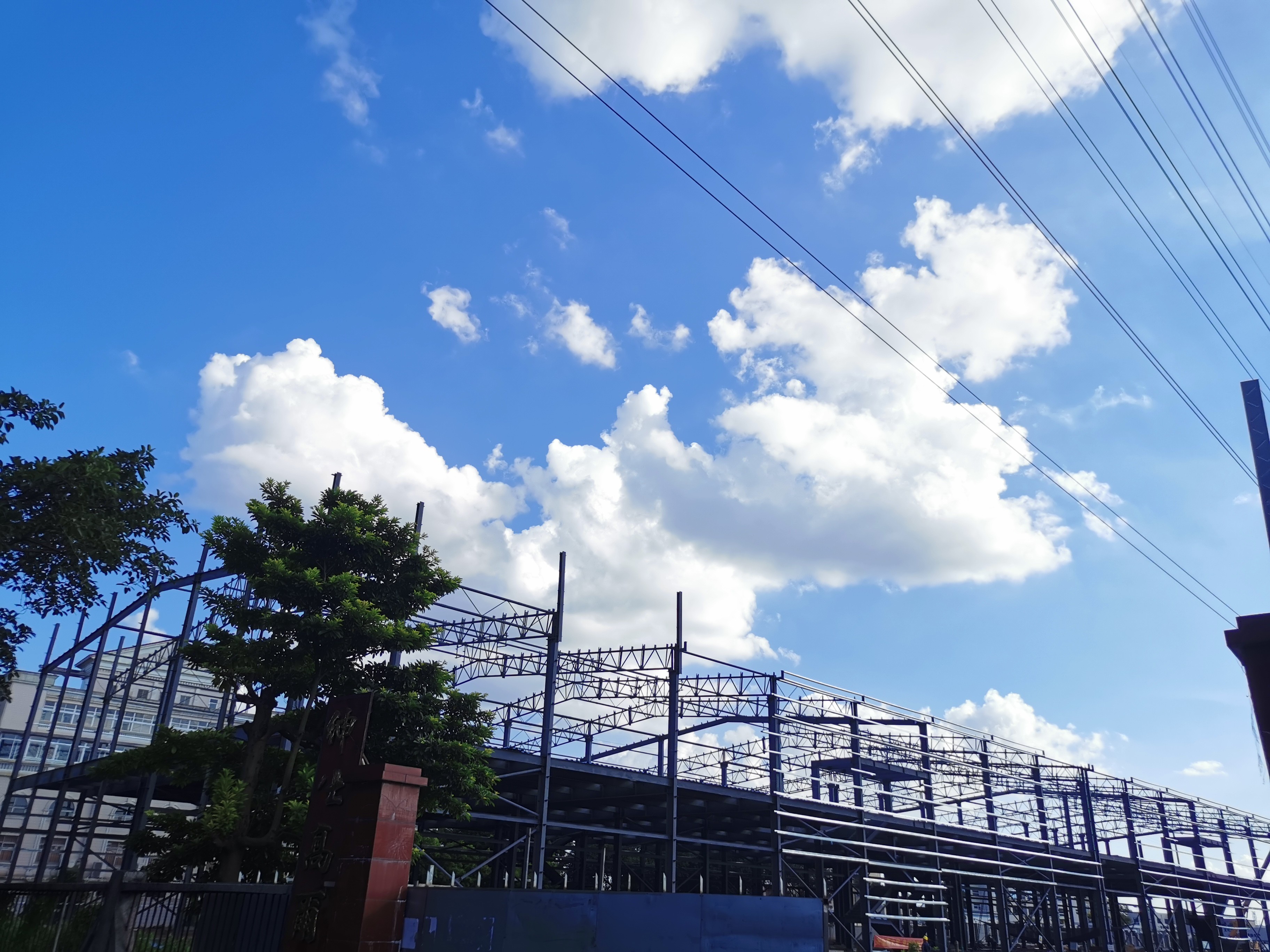China Two Storey Prefab Steel Structure Warehouse For Construction on sale