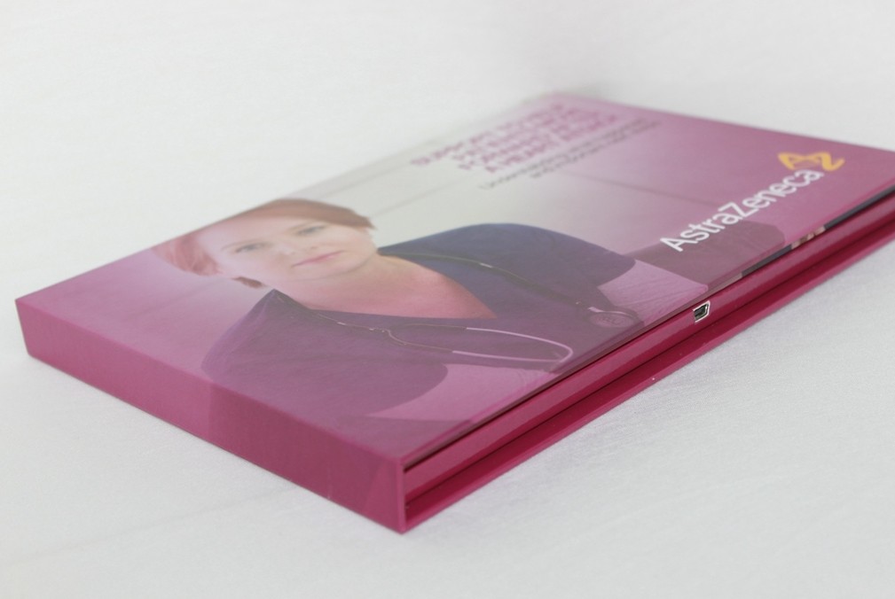 fair display Promotional LCD Video Brochure with sound modules / buttons