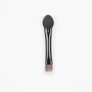 China Double Ended eyeshadow Brush Makeup Kit Aluminum Handle wholesale