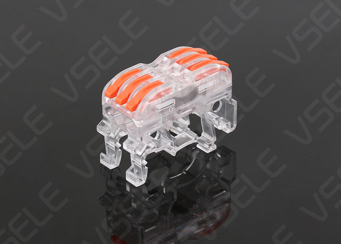 China 4kv Spring Wiring Fast 4.0mm² Din Rail Terminal Blocks wholesale