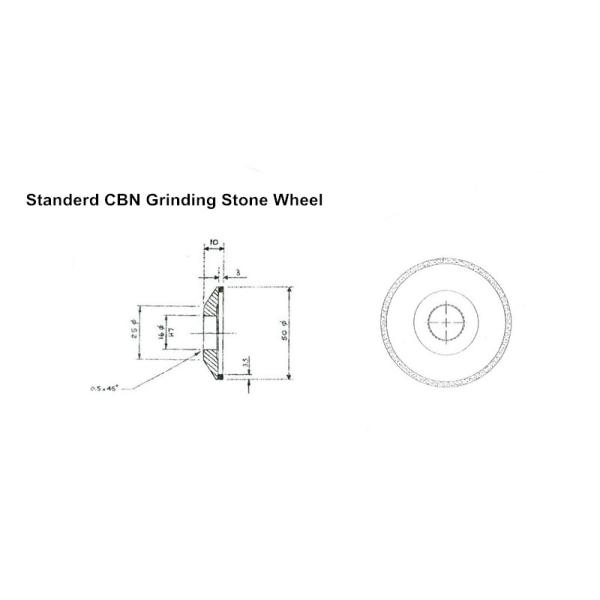 Minjiang CBN Grinding Stone Wheel for Carbide Slitter Blade