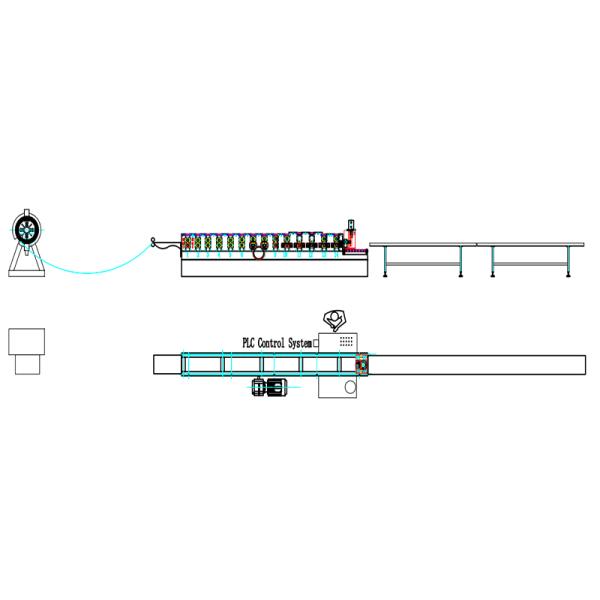 16m/min Pallet Rack Post Roll Forming Machine For Supermarket Series