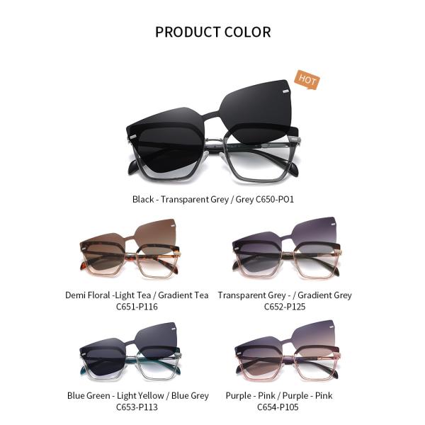 Butterfly Frame Clip On Magnetic Glasses Blue Light Blocking Sunglasses
