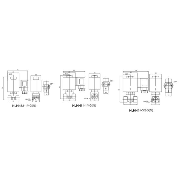 12mm Orifice EMC Solenoid Valve , Brass / Stainless Steel Solenoid Pressure Relief Valve