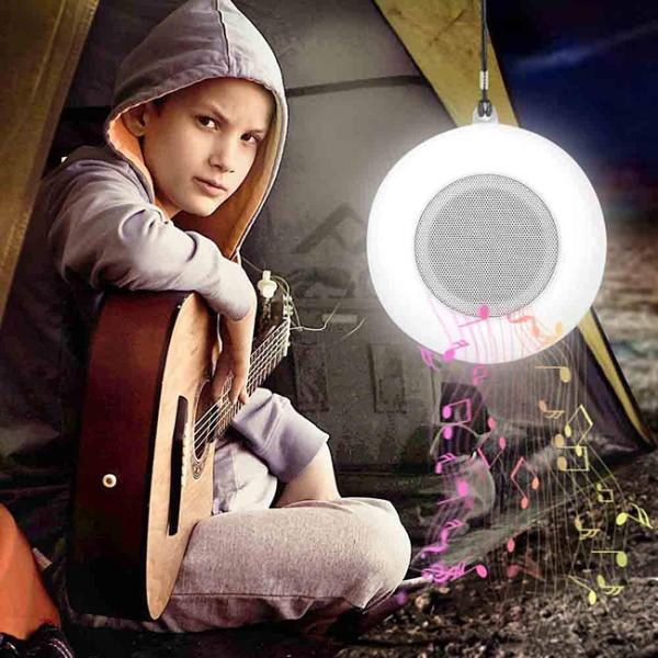 Outdoor Waterproof LED Light Bluetooth Speaker Touch Sensitive For Swimming Pool