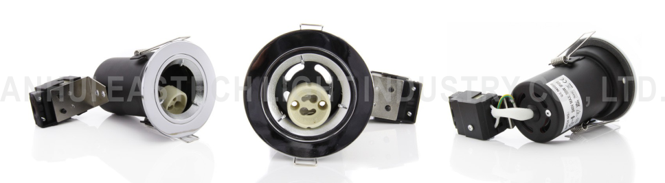 Die Cast Aluminium GU10 Fixed Fire Rated Downlight - Chrome Color