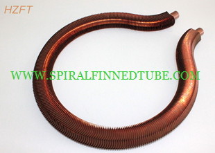 Extruded Copper / Cupronickel Fin Coil Heat Exchanger for Water Heater Boilers